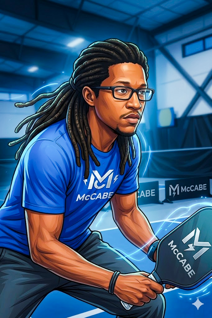 Sammy McCabe playing pickleball